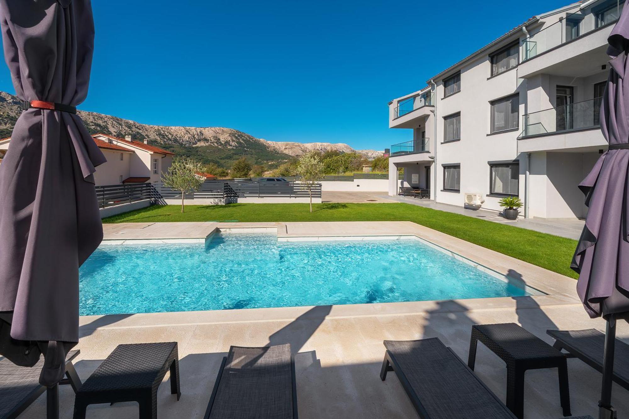 Poolside Apartments Anabella Baška Exterior foto